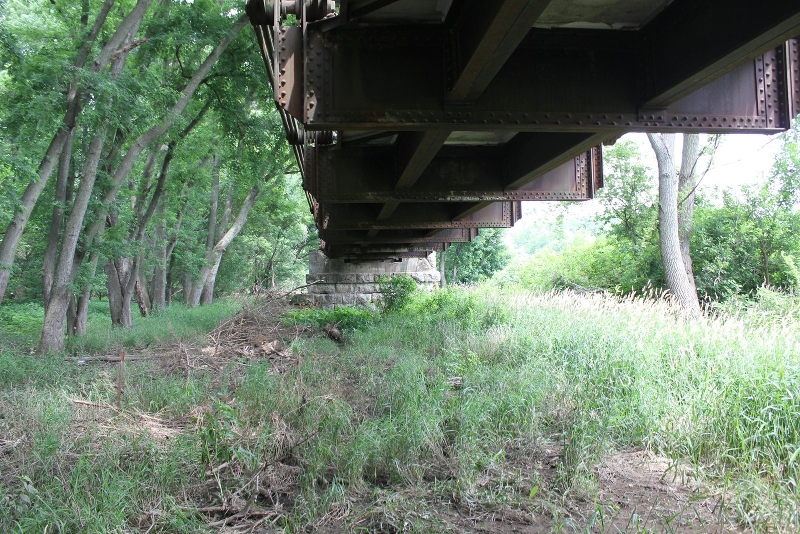 Under bridge